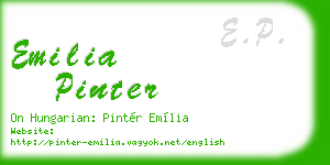 emilia pinter business card