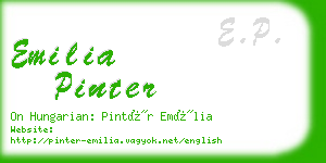 emilia pinter business card